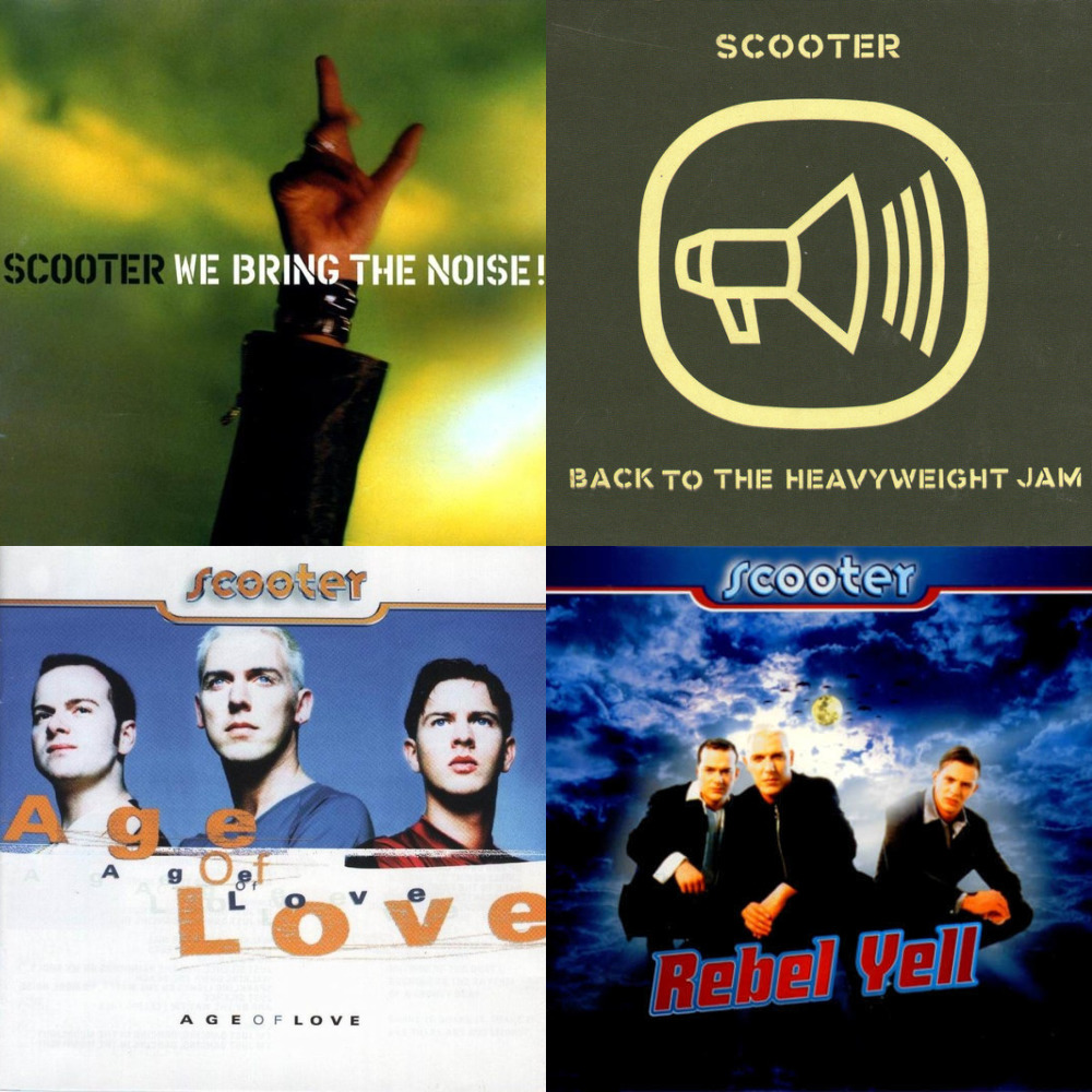 Музыка слушать скутер 90. Группа Scooter. Scooter альбомы. Scooter обложка. Группа скутер альбомы.